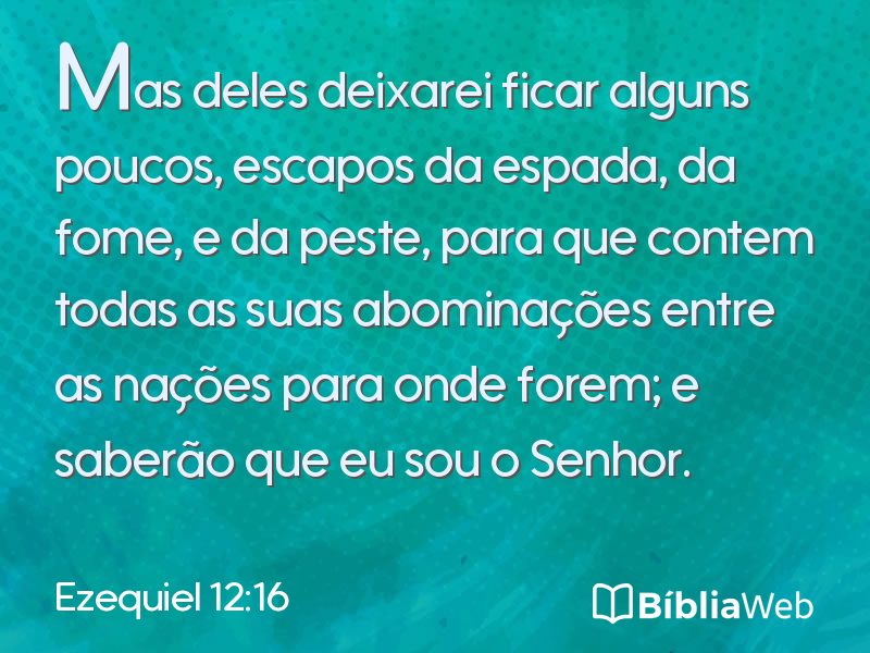 Ezequiel 12:16 em imagem para compartilhar