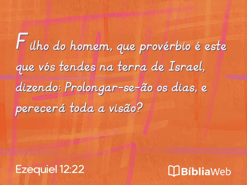 Ezequiel 12:22 em imagem para compartilhar