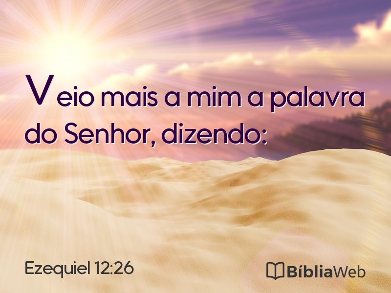 Ezequiel 12:26 em imagem para compartilhar