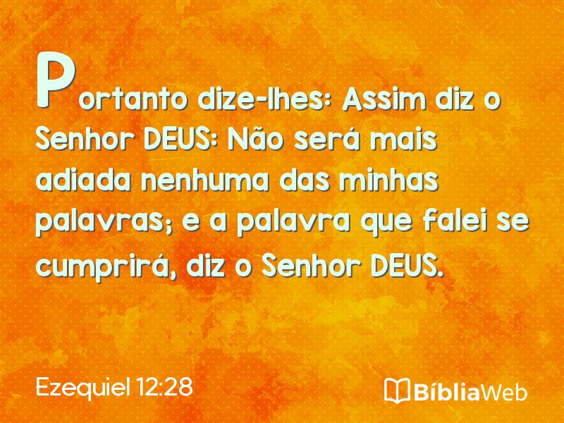 Ezequiel 12:28 em imagem para compartilhar