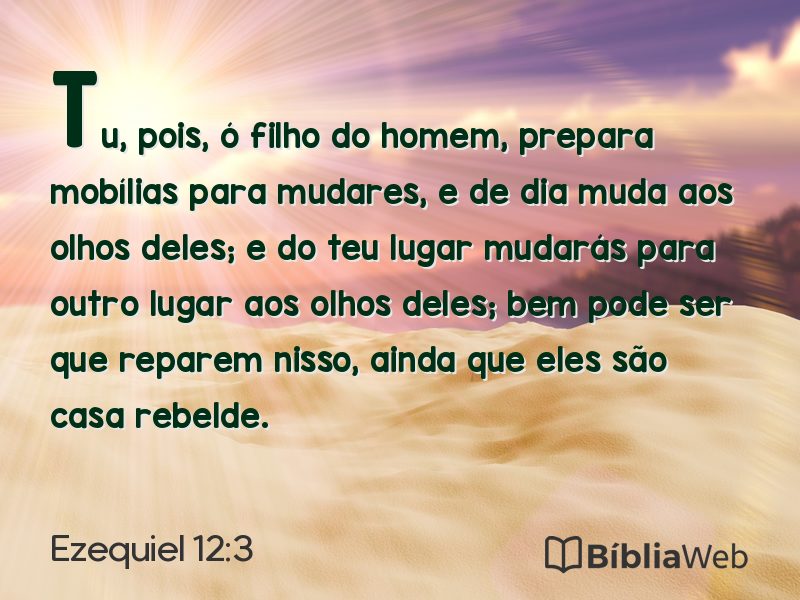 Ezequiel 12:3 em imagem para compartilhar