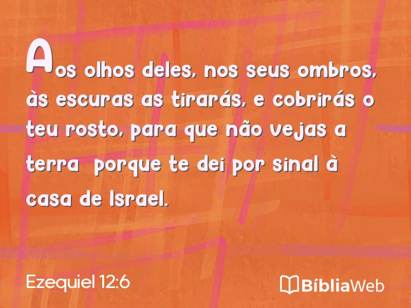 Ezequiel 12:6 em imagem para compartilhar
