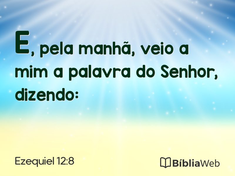 Ezequiel 12:8 em imagem para compartilhar
