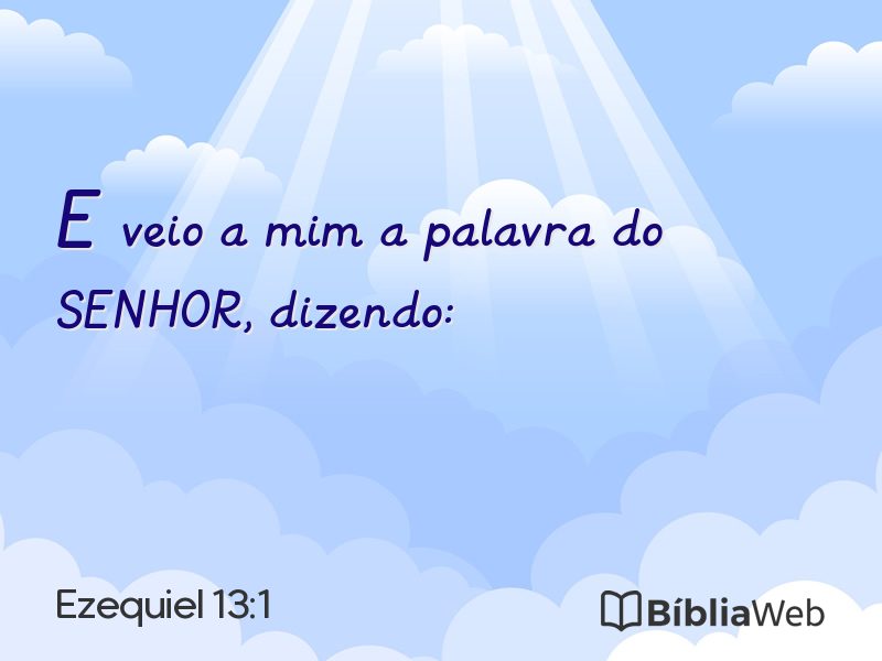 Ezequiel 13:1 em imagem para compartilhar