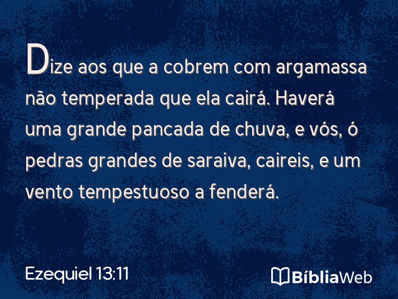 Ezequiel 13:11 em imagem para compartilhar