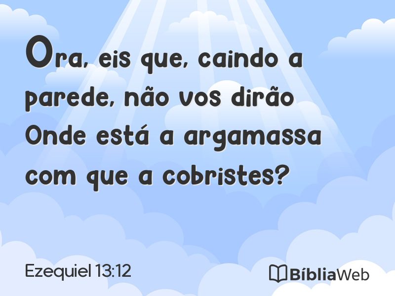 Ezequiel 13:12 em imagem para compartilhar