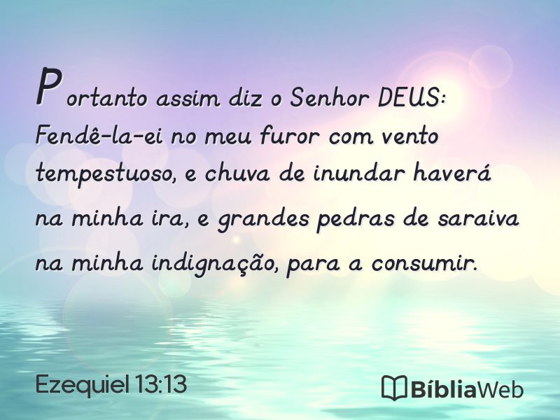 Ezequiel 13:13 em imagem para compartilhar