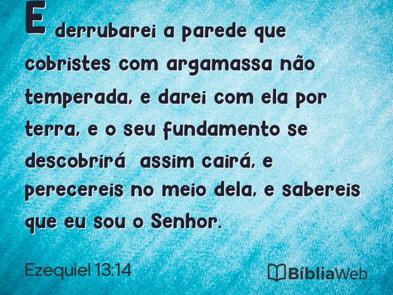 Ezequiel 13:14 em imagem para compartilhar