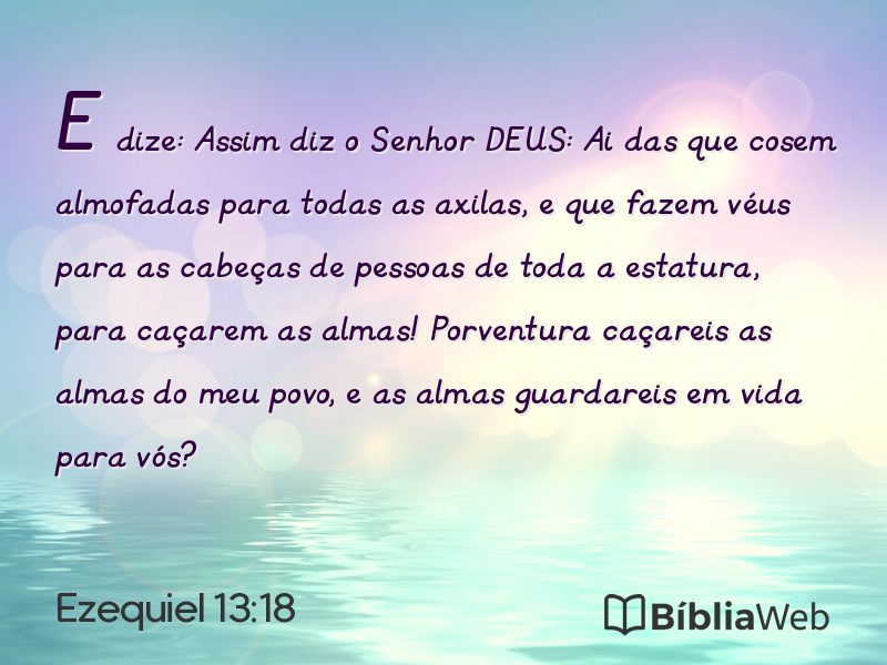 Ezequiel 13:18 em imagem para compartilhar