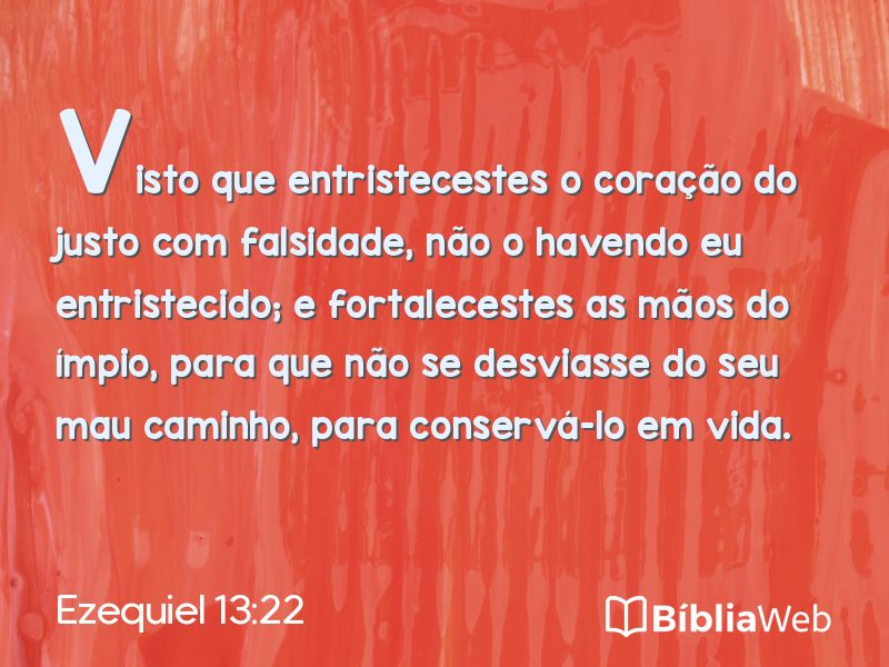 Ezequiel 13:22 em imagem para compartilhar