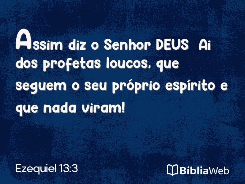 Ezequiel 13:3 em imagem para compartilhar