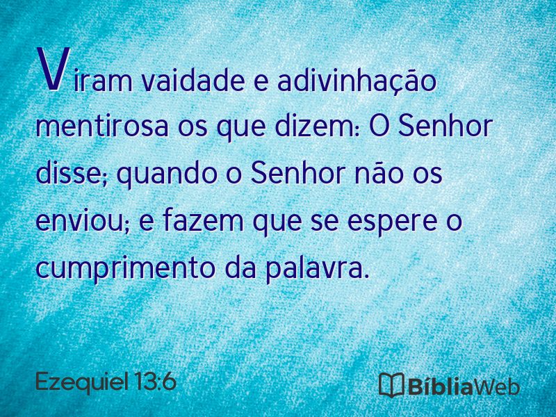 Ezequiel 13:6 em imagem para compartilhar