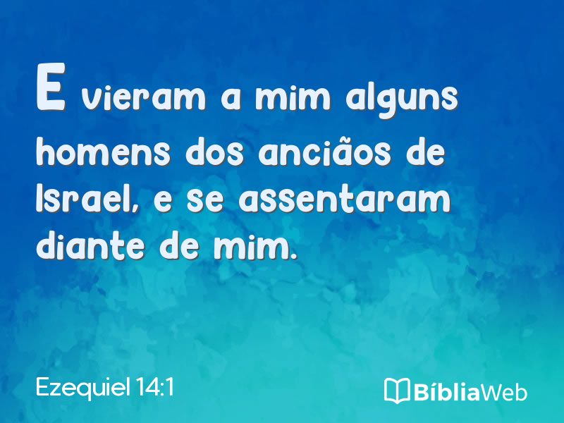 Ezequiel 14:1 em imagem para compartilhar