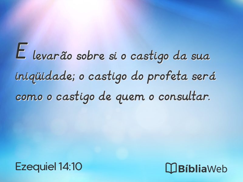 Ezequiel 14:10 em imagem para compartilhar