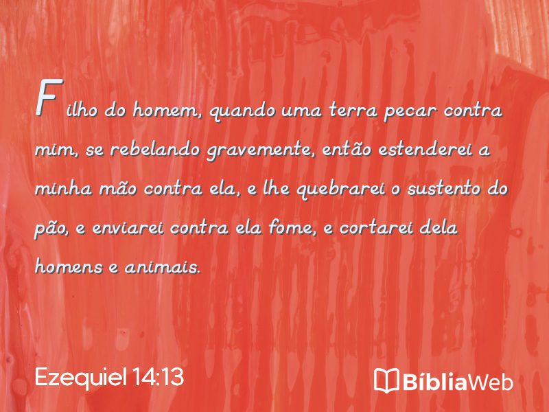 Ezequiel 14:13 em imagem para compartilhar