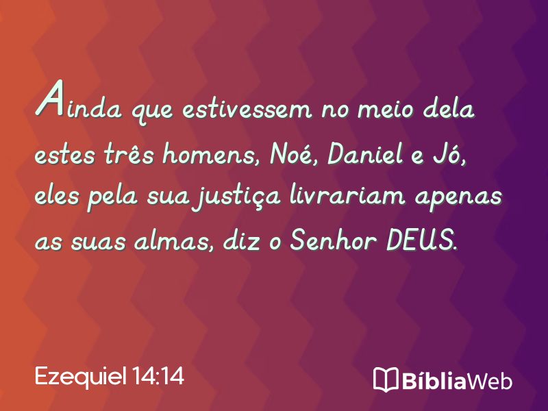 Ezequiel 14:14 em imagem para compartilhar