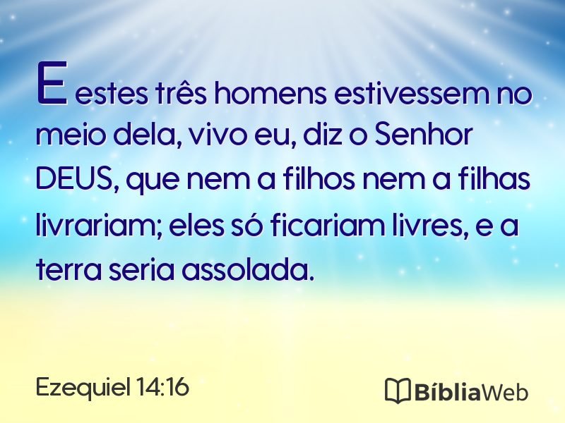 Ezequiel 14:16 em imagem para compartilhar