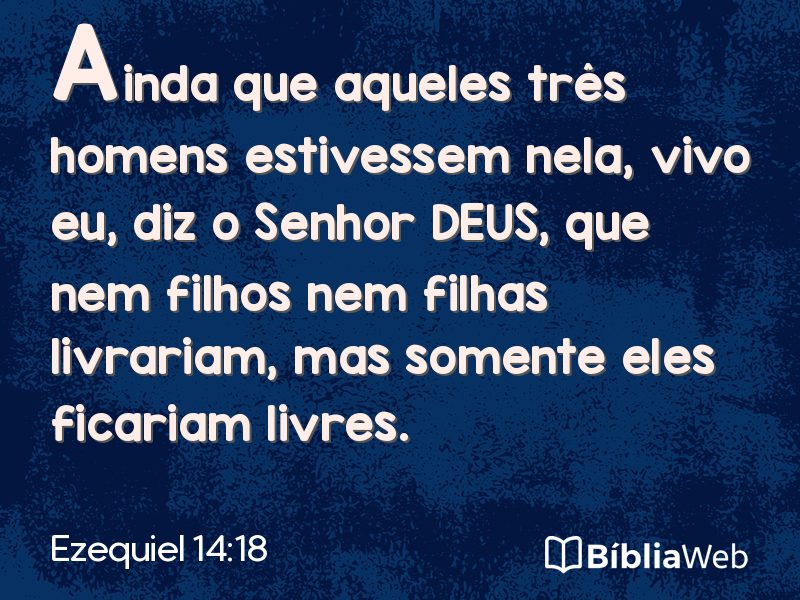 Ezequiel 14:18 em imagem para compartilhar