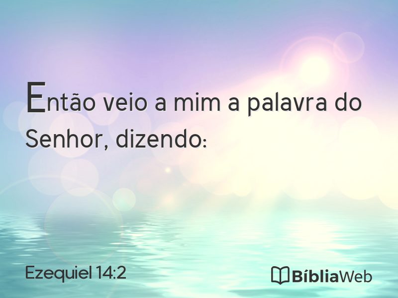 Ezequiel 14:2 em imagem para compartilhar