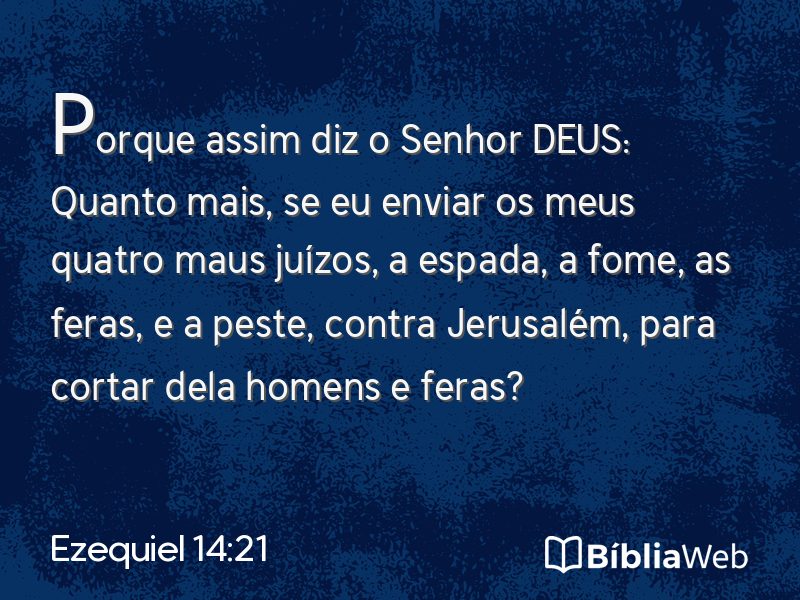 Ezequiel 14:21 em imagem para compartilhar