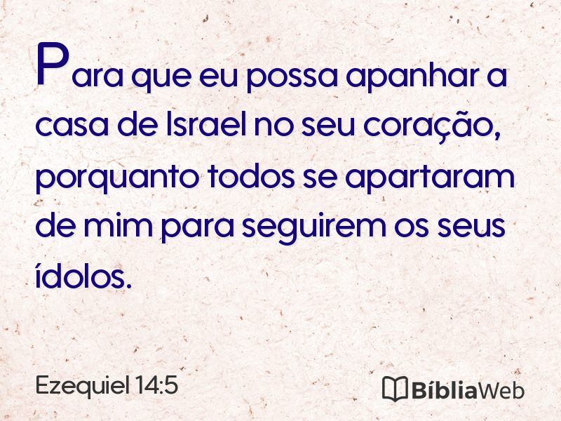 Ezequiel 14:5 em imagem para compartilhar