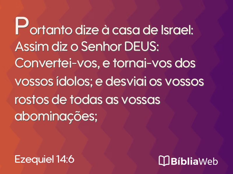 Ezequiel 14:6 em imagem para compartilhar