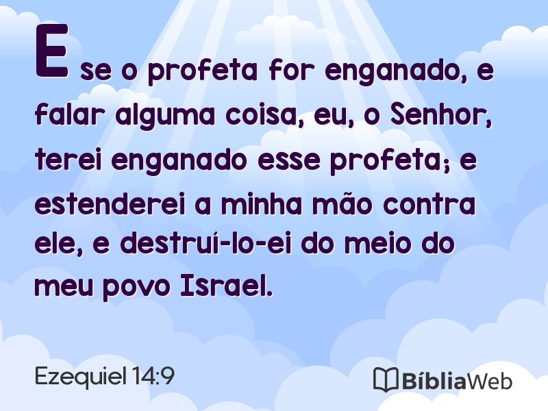 Ezequiel 14:9 em imagem para compartilhar