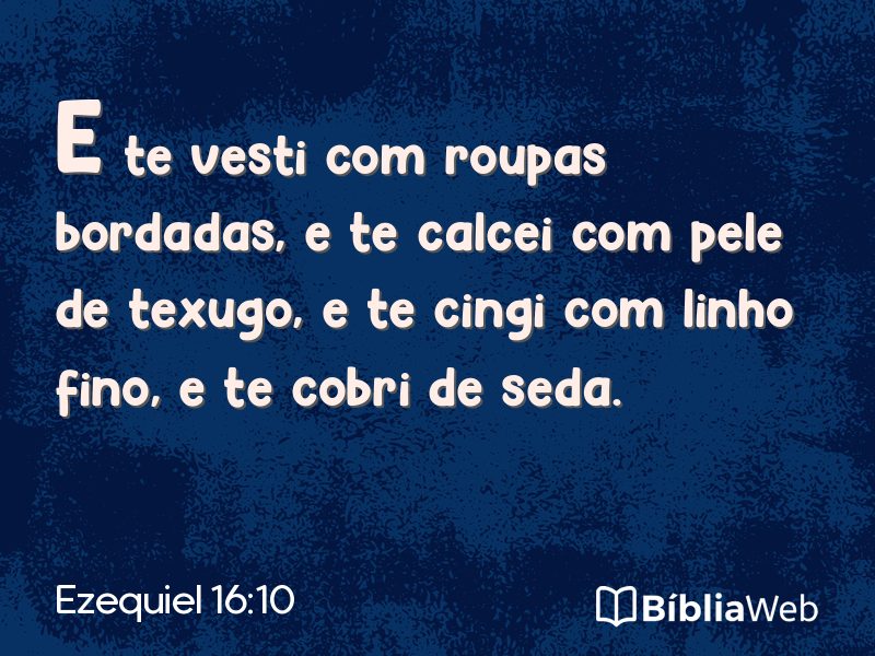 Ezequiel 16:10 em imagem para compartilhar