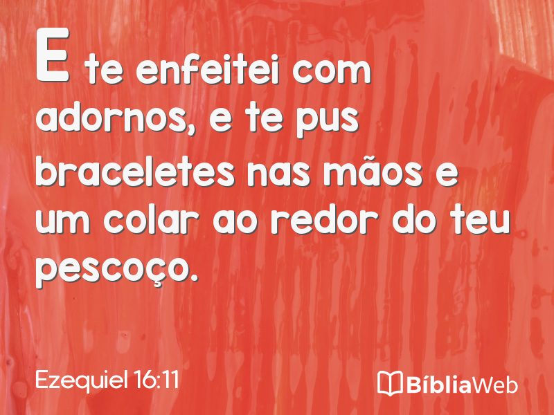 Ezequiel 16:11 em imagem para compartilhar