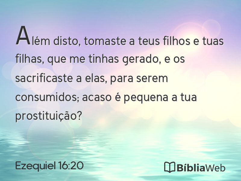 Ezequiel 16:20 em imagem para compartilhar