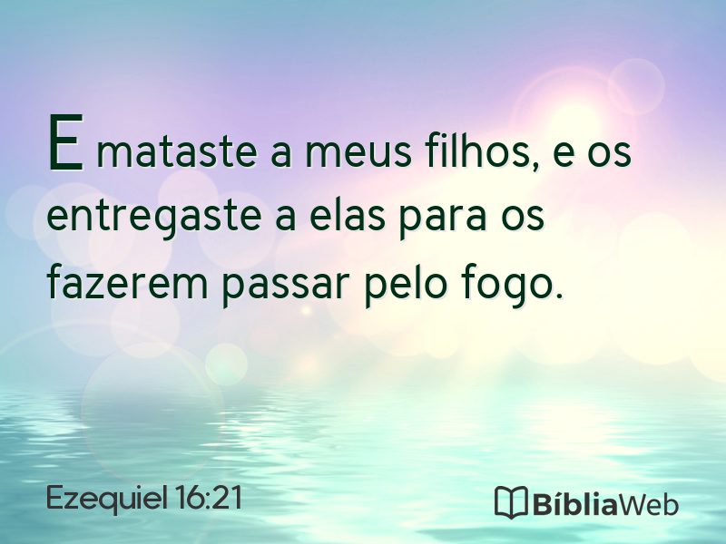 Ezequiel 16:21 em imagem para compartilhar