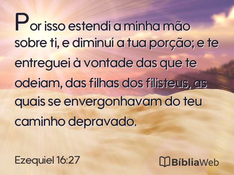 Ezequiel 16:27 em imagem para compartilhar