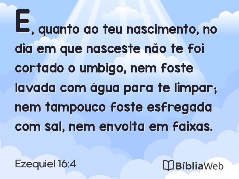 Ezequiel 16:4 em imagem para compartilhar