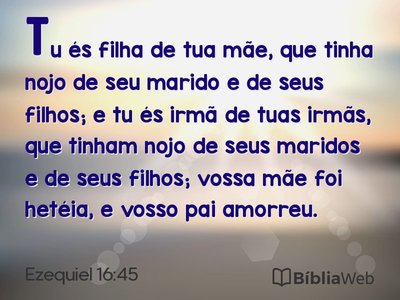 Ezequiel 16:45 em imagem para compartilhar
