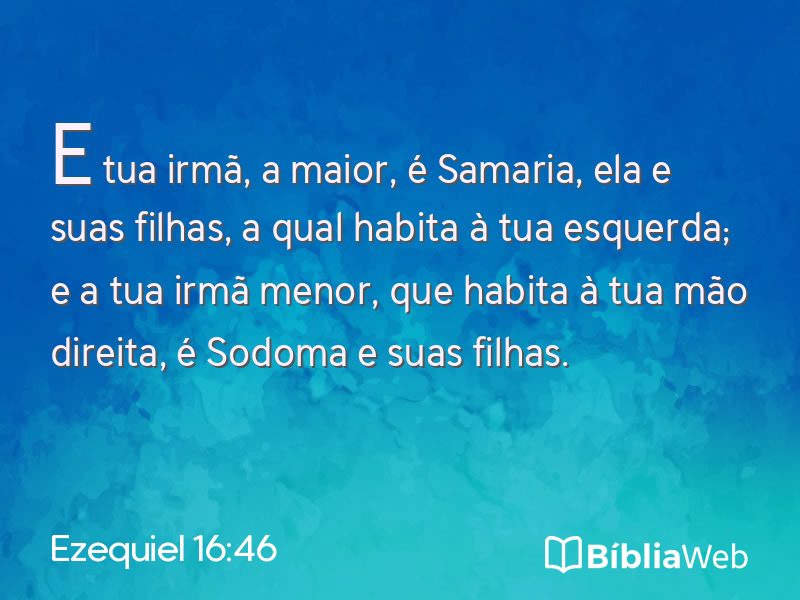 Ezequiel 16:46 em imagem para compartilhar