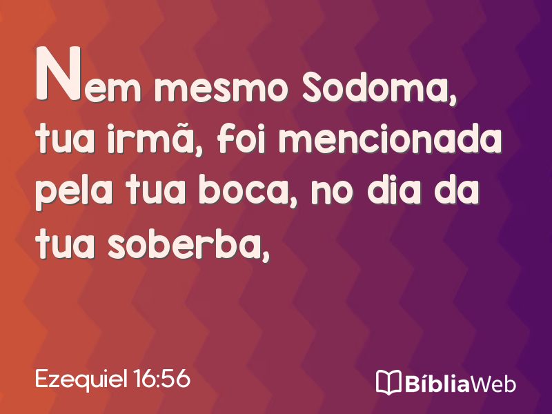 Ezequiel 16:56 em imagem para compartilhar