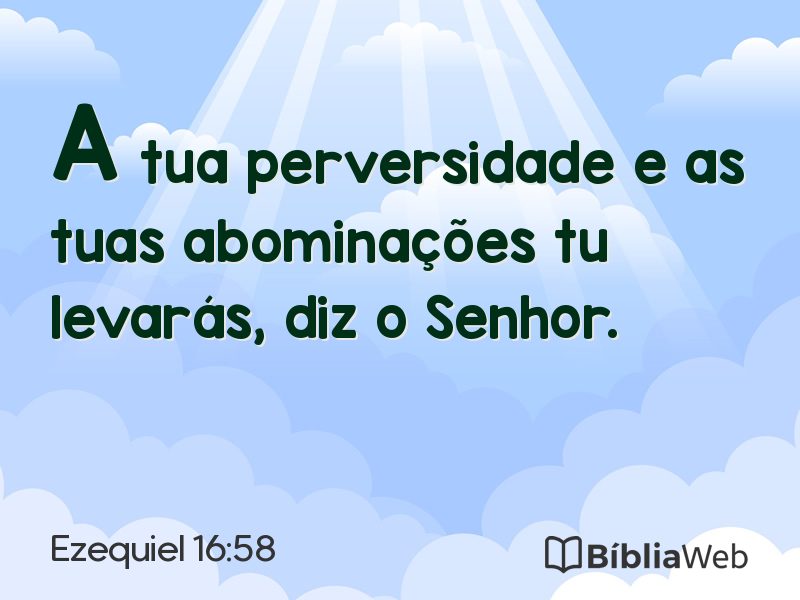 Ezequiel 16:58 em imagem para compartilhar