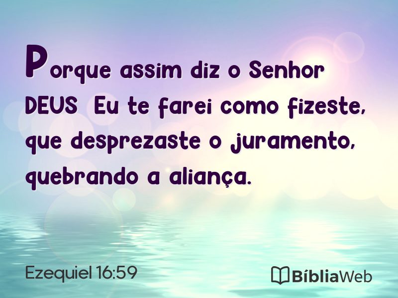 Ezequiel 16:59 em imagem para compartilhar