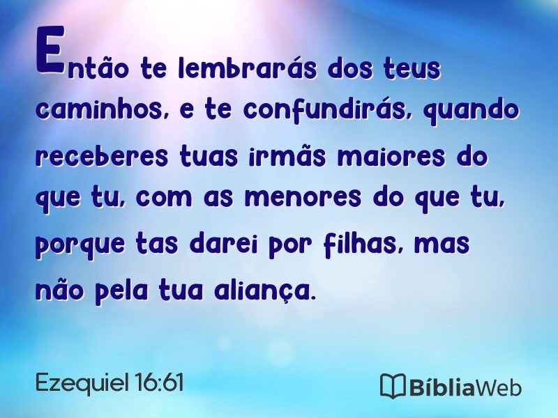 Ezequiel 16:61 em imagem para compartilhar