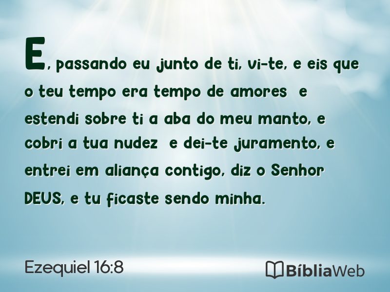 Ezequiel 16:8 em imagem para compartilhar