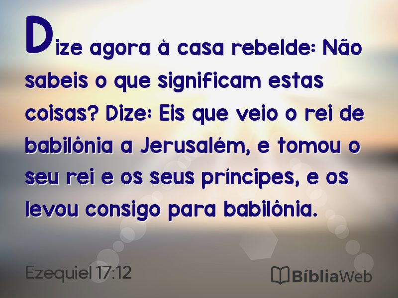 Ezequiel 17:12 em imagem para compartilhar