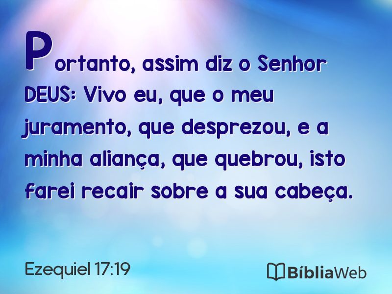 Ezequiel 17:19 em imagem para compartilhar