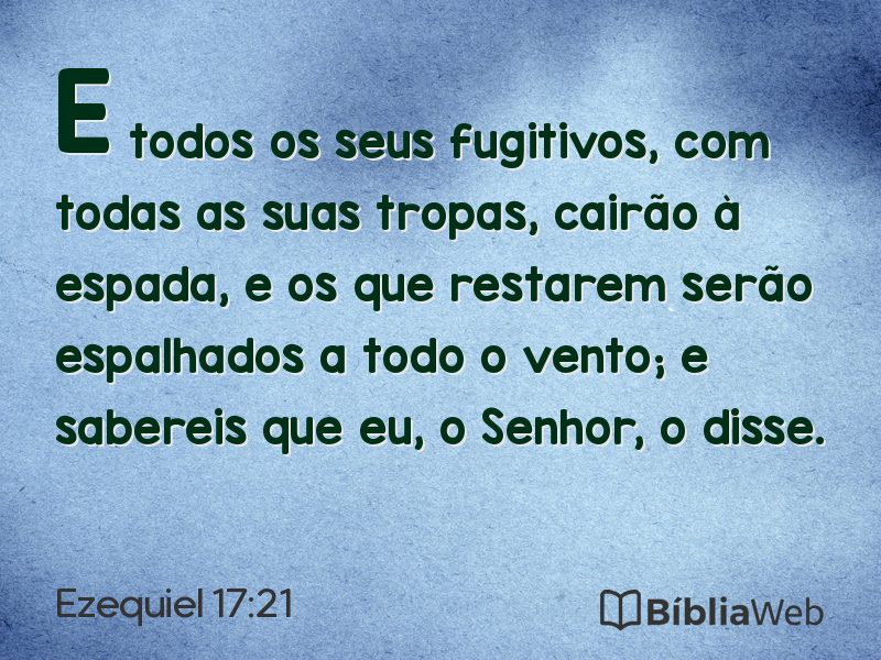 Ezequiel 17:21 em imagem para compartilhar