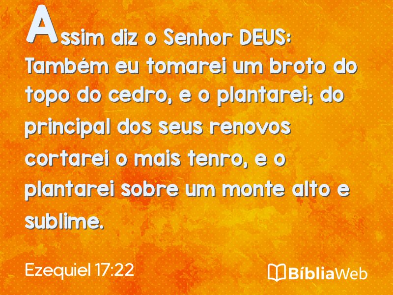 Ezequiel 17:22 em imagem para compartilhar