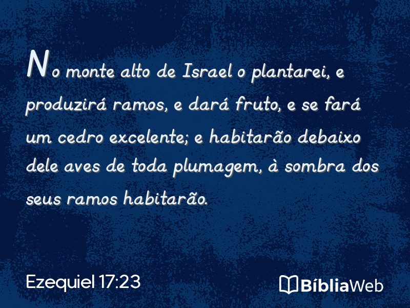 Ezequiel 17:23 em imagem para compartilhar