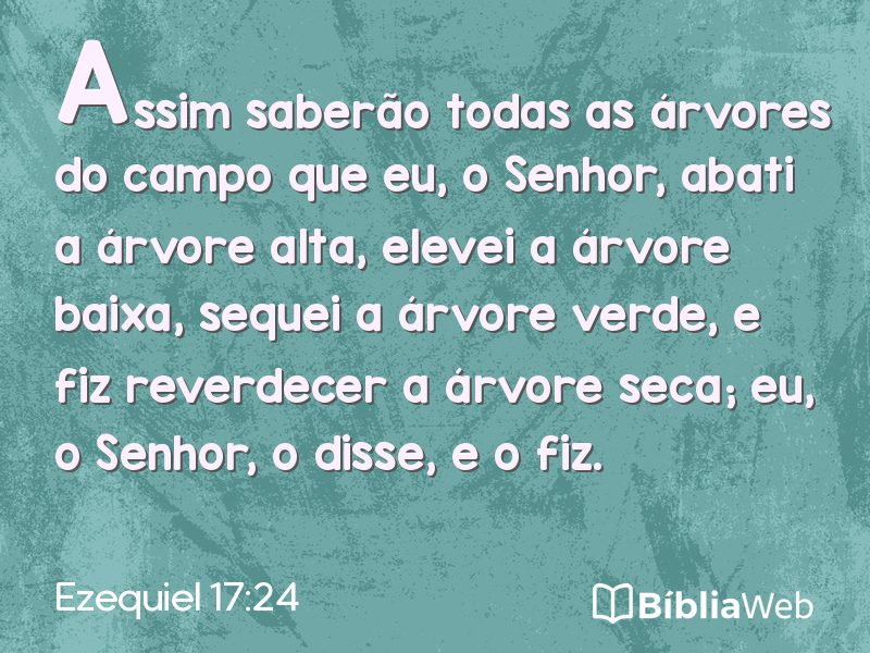 Ezequiel 17:24 em imagem para compartilhar