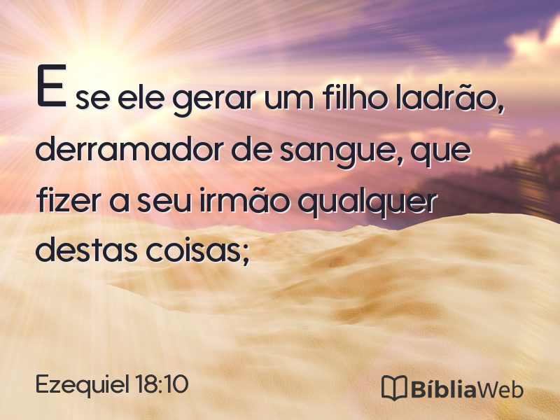 Ezequiel 18:10 em imagem para compartilhar