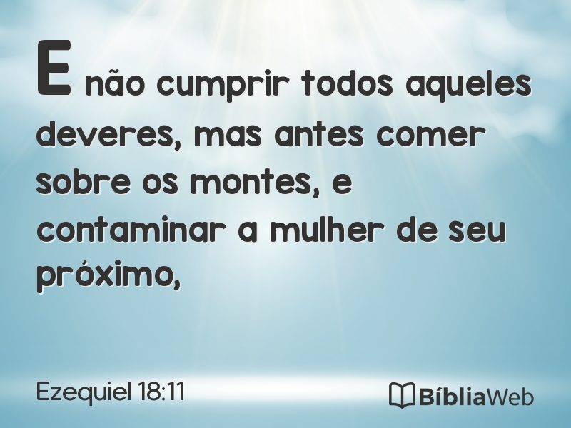 Ezequiel 18:11 em imagem para compartilhar