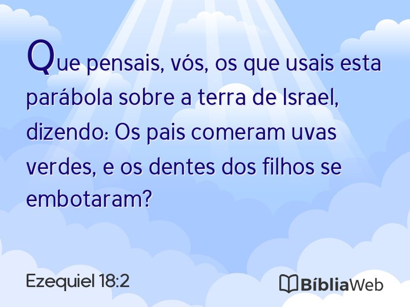 Ezequiel 18:2 em imagem para compartilhar