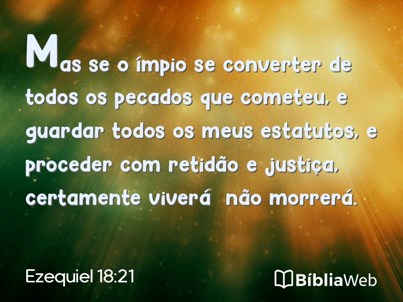 Ezequiel 18:21 em imagem para compartilhar